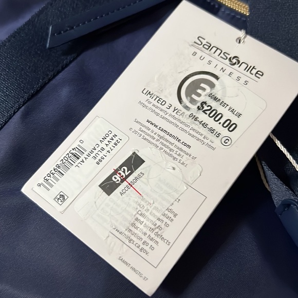 Samsonite Mobile Solution Classic Convertible Carryall, Navy Blue - Picture 6 of 6